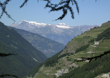 Les Diablerets vue d'Evolène